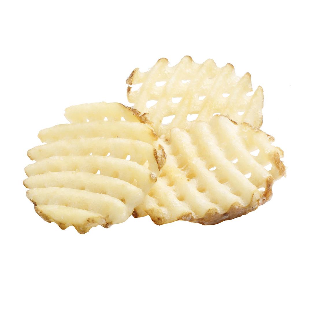 Lattice Cut Fries, Skin On