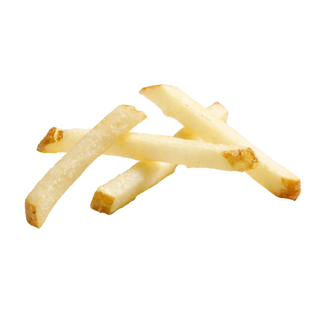 Clear Coated Straight Cut Fries, Skin On